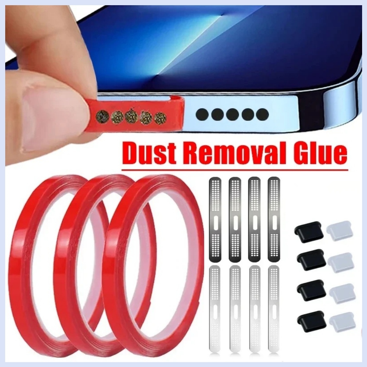 Dust Removal Sticker - 범용 전화 스피커 먼지 제거 접착제