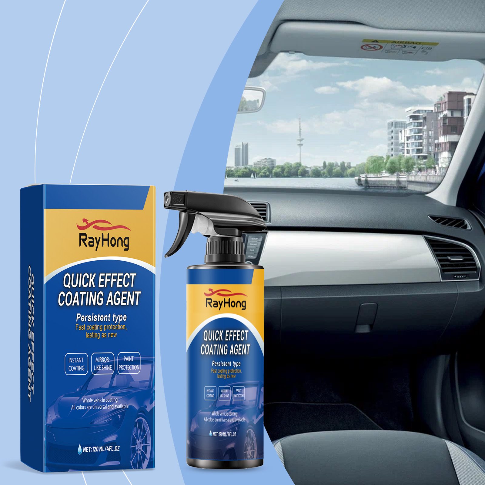 Nano Liquid Coating - 자동차 세라믹 코팅 스프레이 퀵 나노
