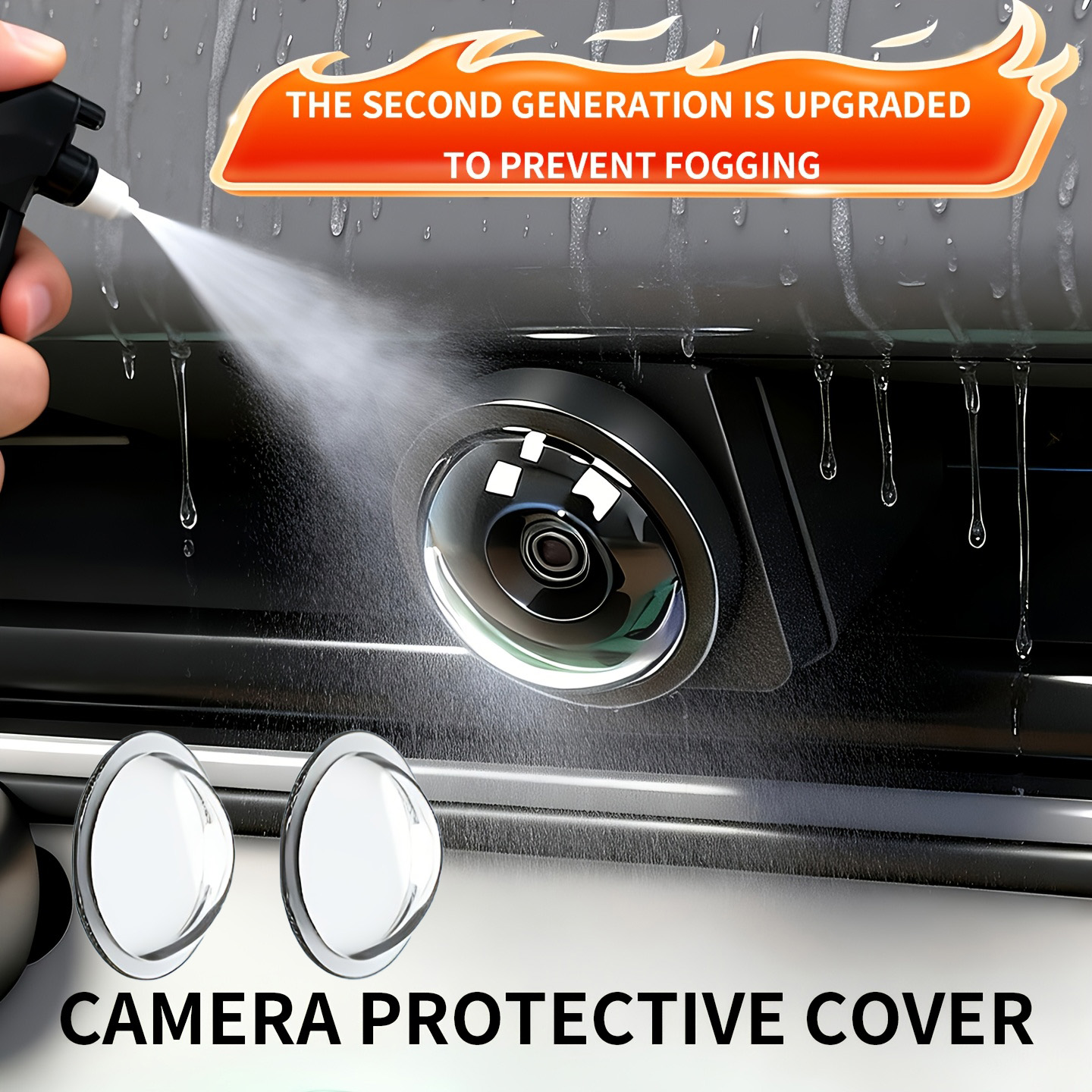 Camera Lens Protector - 2개 자동차 카메라 렌즈 보호대 후방