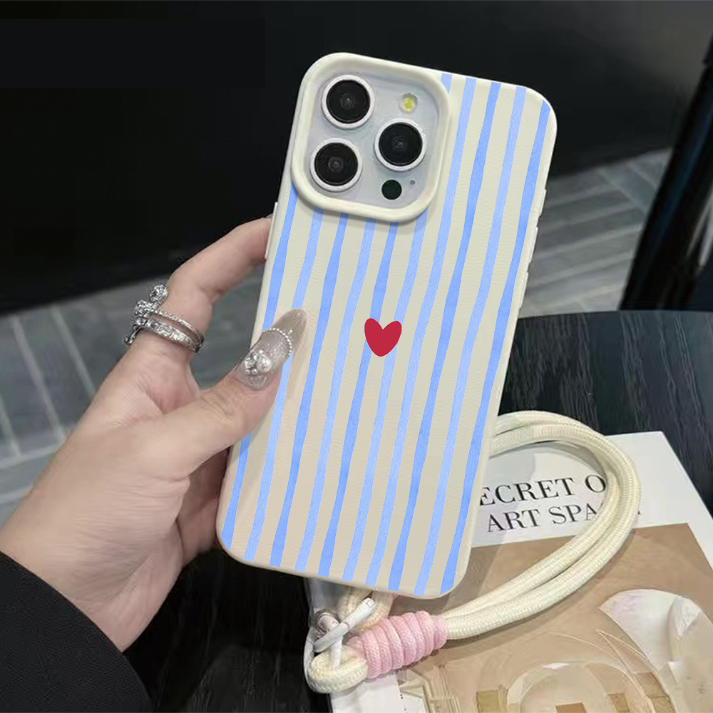 세로 줄무늬 하트 아이폰 케이스 (아이폰 17, 16, - Apple Iphone 16 리뷰 및 가격