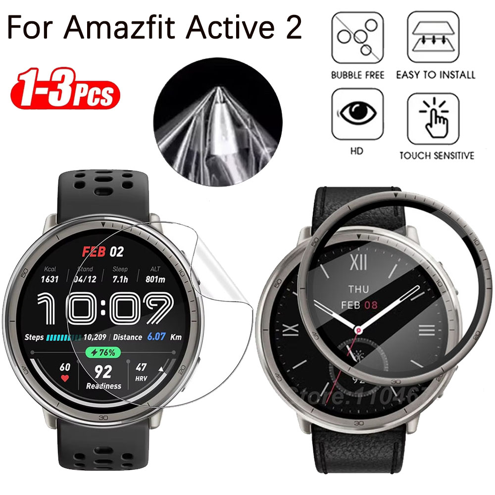 1-3PCS Amazfit Active 2 커버 용 곡 - Curved Edge Screen 리뷰 및 가격