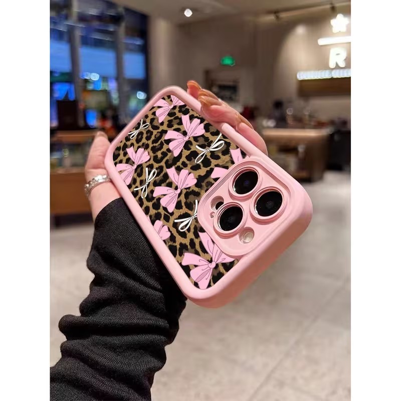 레오파드 프린트 리본 폰 케이스 (아이폰 18, 17, - Apple Iphone 15 리뷰 및 가격